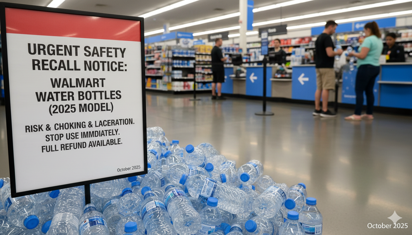 Walmart Recalls Water Bottles