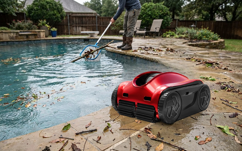 How to Use a Robotic Pool Cleaner After Storms Heavy Wind or Sudden Backyard Debris